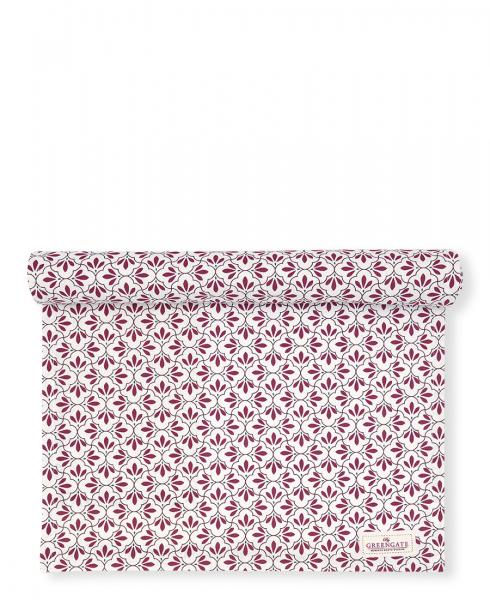 Greengate Tischläufer Carina 145 x 50 cm Mauve Ornament