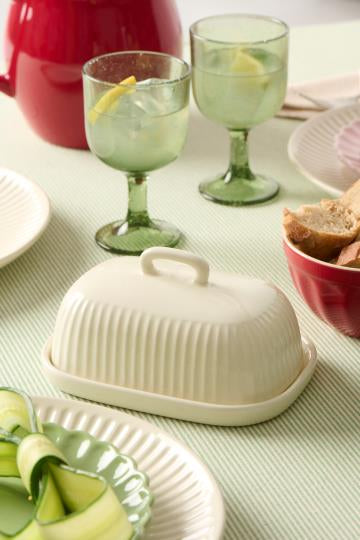 IB Laursen Butterdose Butter Cream Steingut 18,3 cm