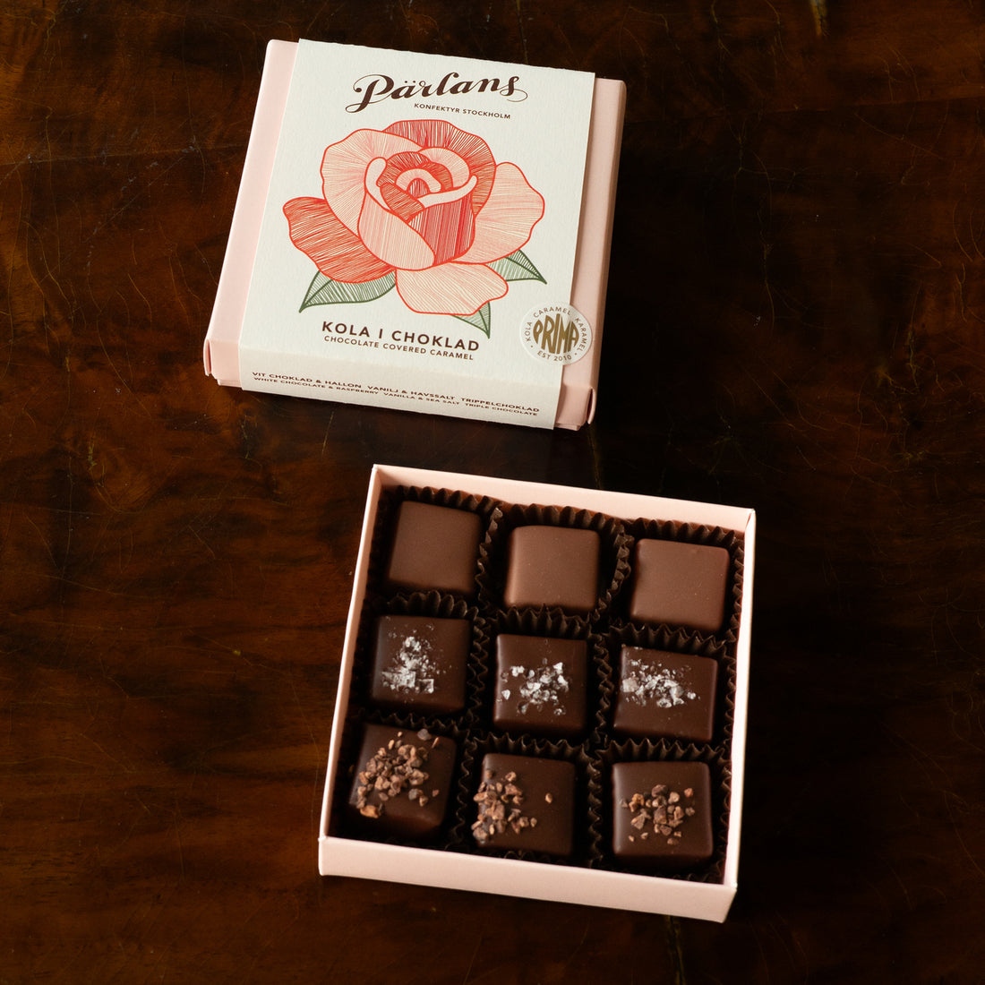 Pärlans Box Weiße Schokolade mit Himbeere