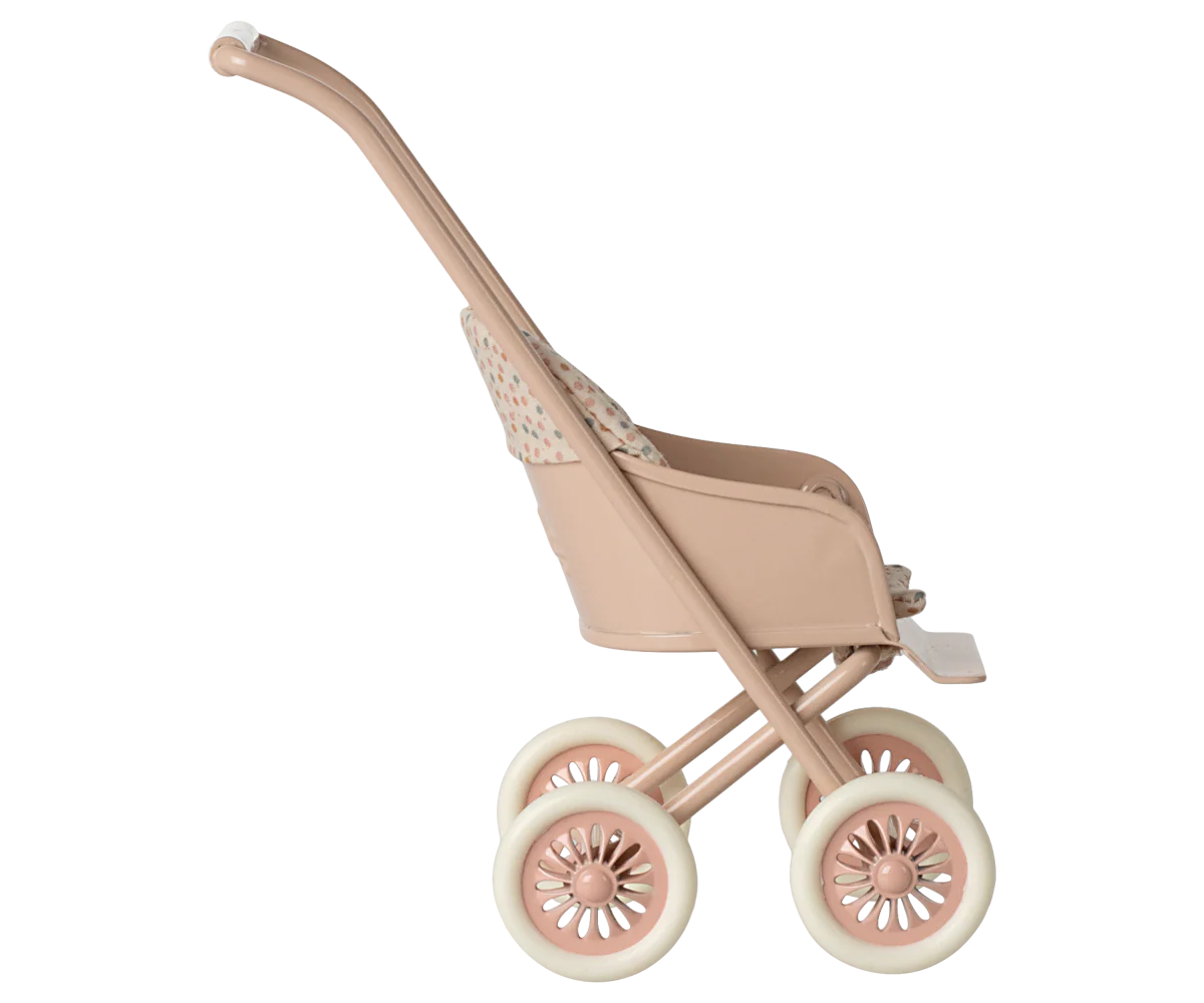 Maileg Puppenwagen Metall Rose 13 cm