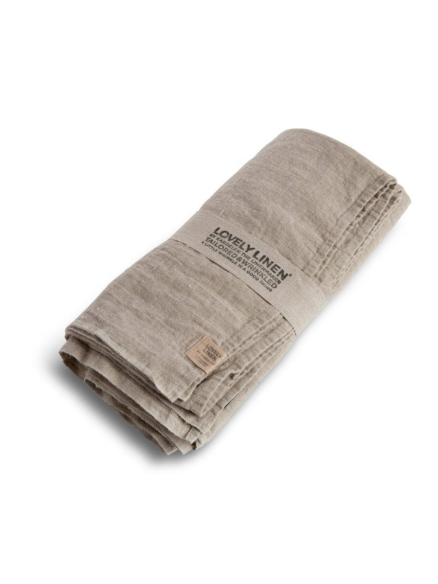 Lovely Linen Tischdecke Natur Beige 145 x 300 cm Leinen