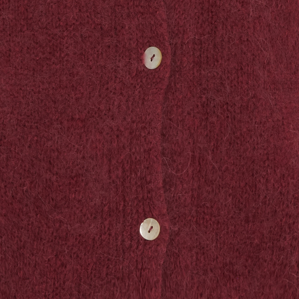 Marta du Chateau Strickjacke L/XL Bordeaux Weinrot