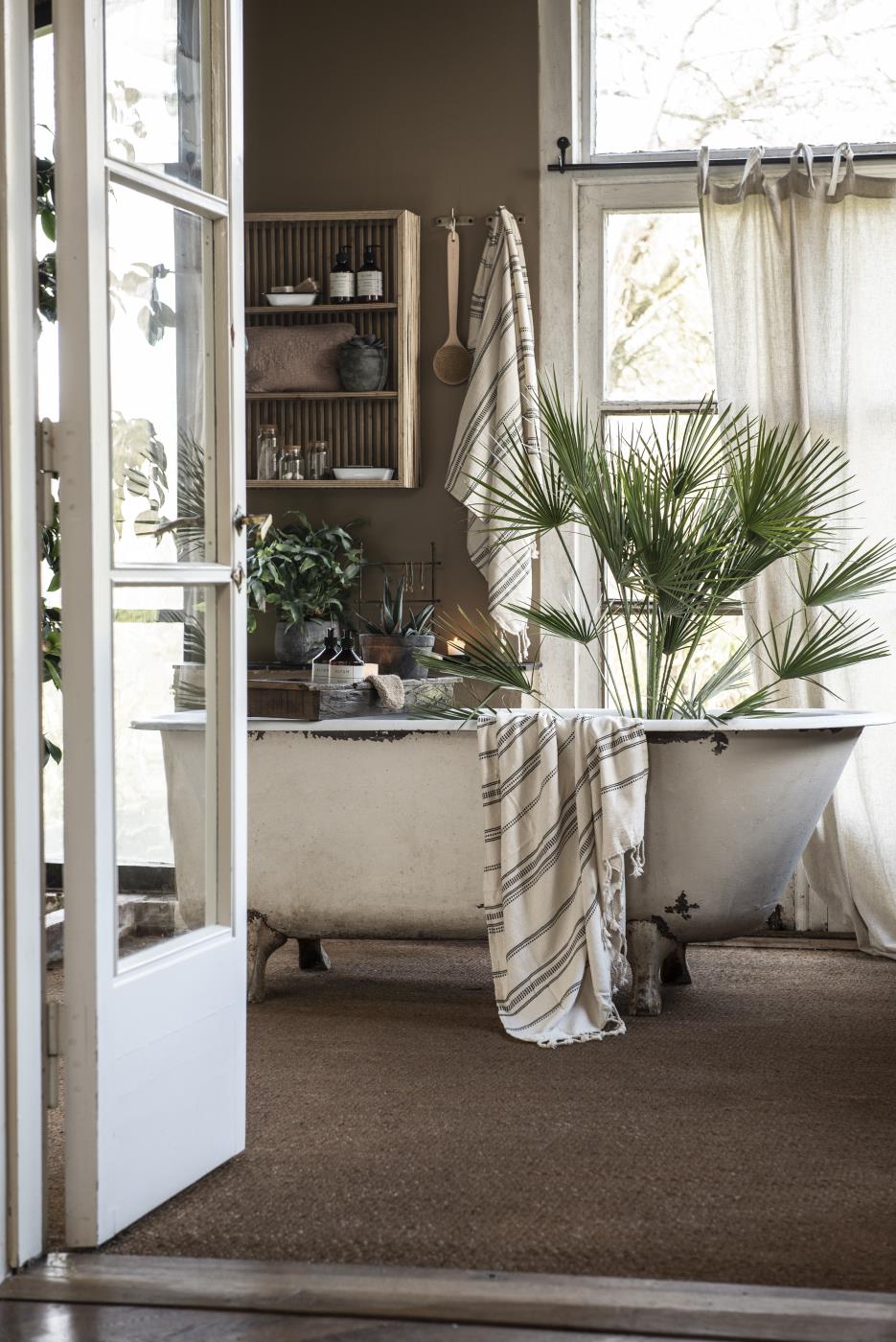 IB Laursen Gardine Vorhang Natur 140 x 220 cm Baumwolle / Leinen