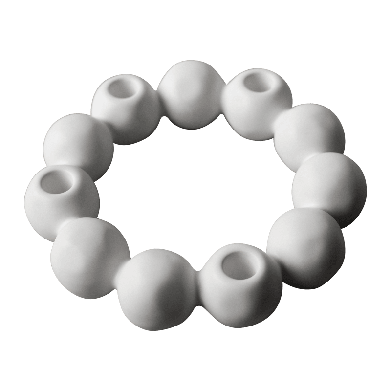 DBKD Kerzenhalter Bright Candleholder weiß 4 Kerzen Keramik