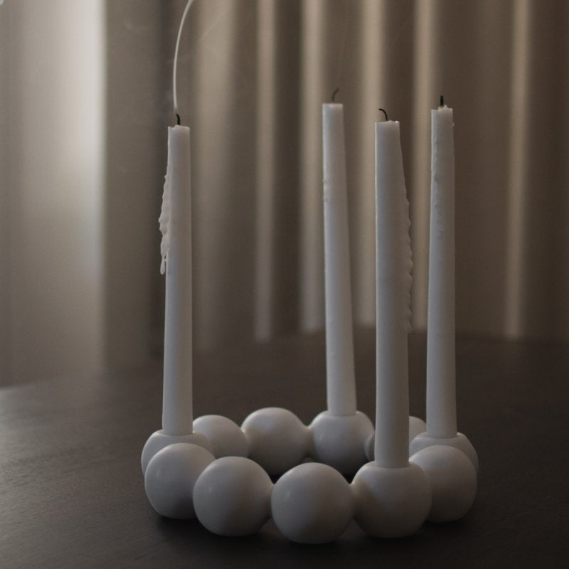 DBKD Kerzenhalter Bright Candleholder weiß 4 Kerzen Keramik