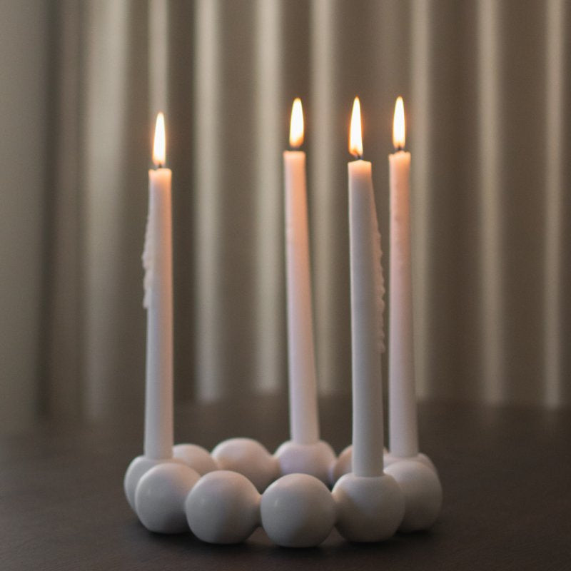 DBKD Kerzenhalter Bright Candleholder weiß 4 Kerzen Keramik