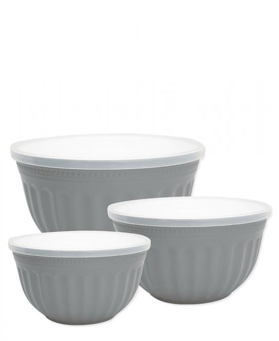 GreenGate Schüselset Kunststoff Grau 3 er Set