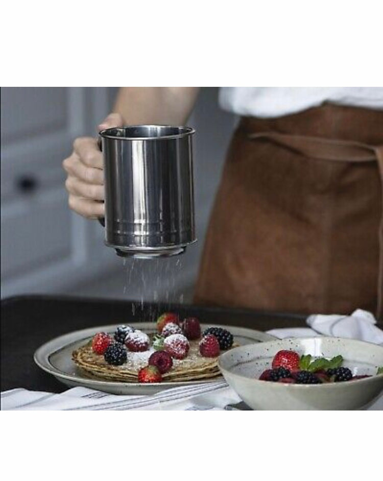 IB Laursen Puderzuckerstreuer Mehlsieb Silber Sieb