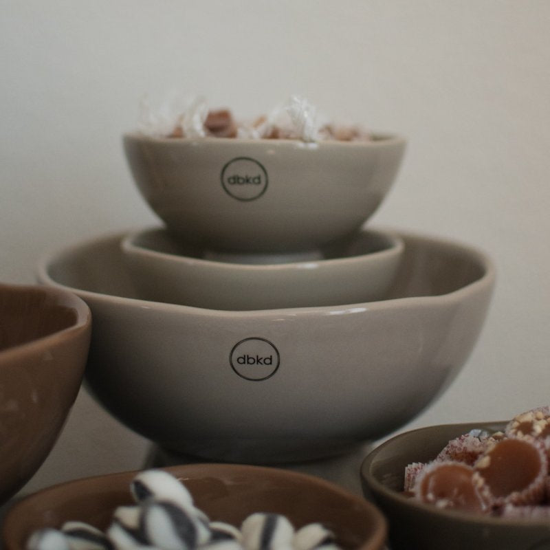 DBKD Schale mit Fuß groß 20 cm beige waterproof