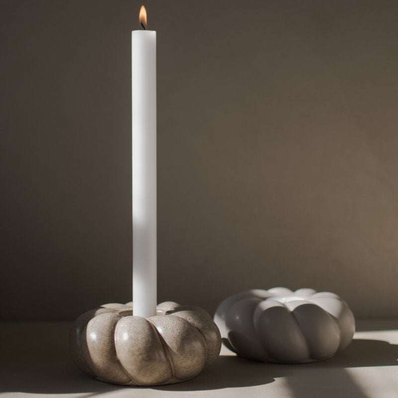 DBKD Kerzenhalter Twine Teelicht  beige rund 14 cm