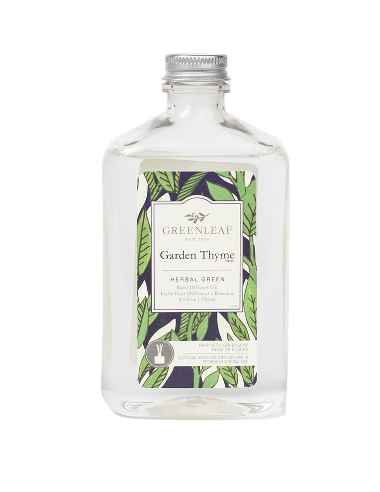 Greenleaf Garden Thyme Reed Diffuser Nachfüller 250 g Herbal Green