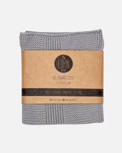 By Lohn Spültuch blau grau 25x25cm Biobaumwolle