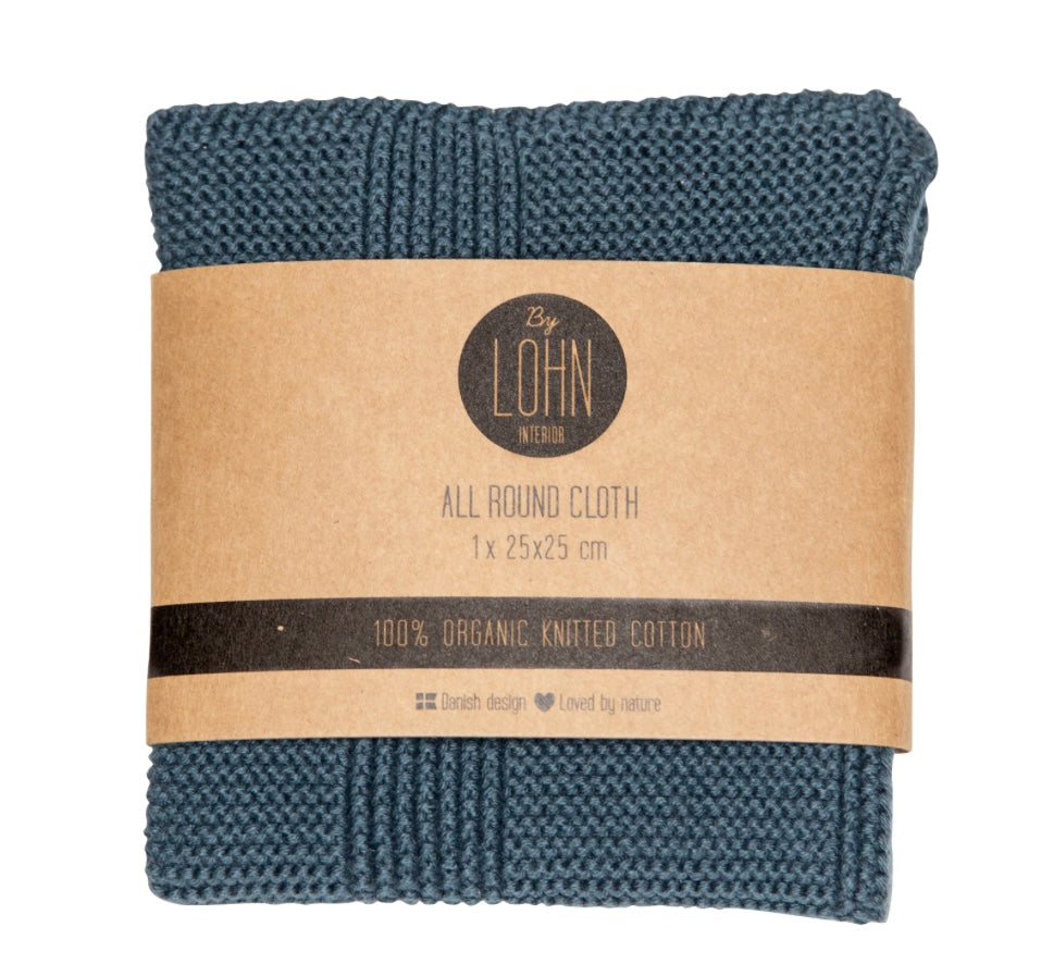By Lohn Spültuch Dunkelgrau Dark Grey 25x25 cm Biobaumwolle