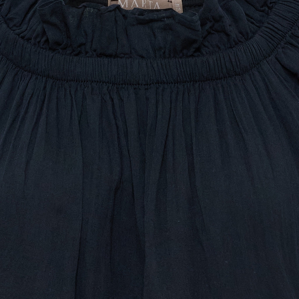 Marta Du Chateau Romantisches Kleid Lang Schwarz 132 cm