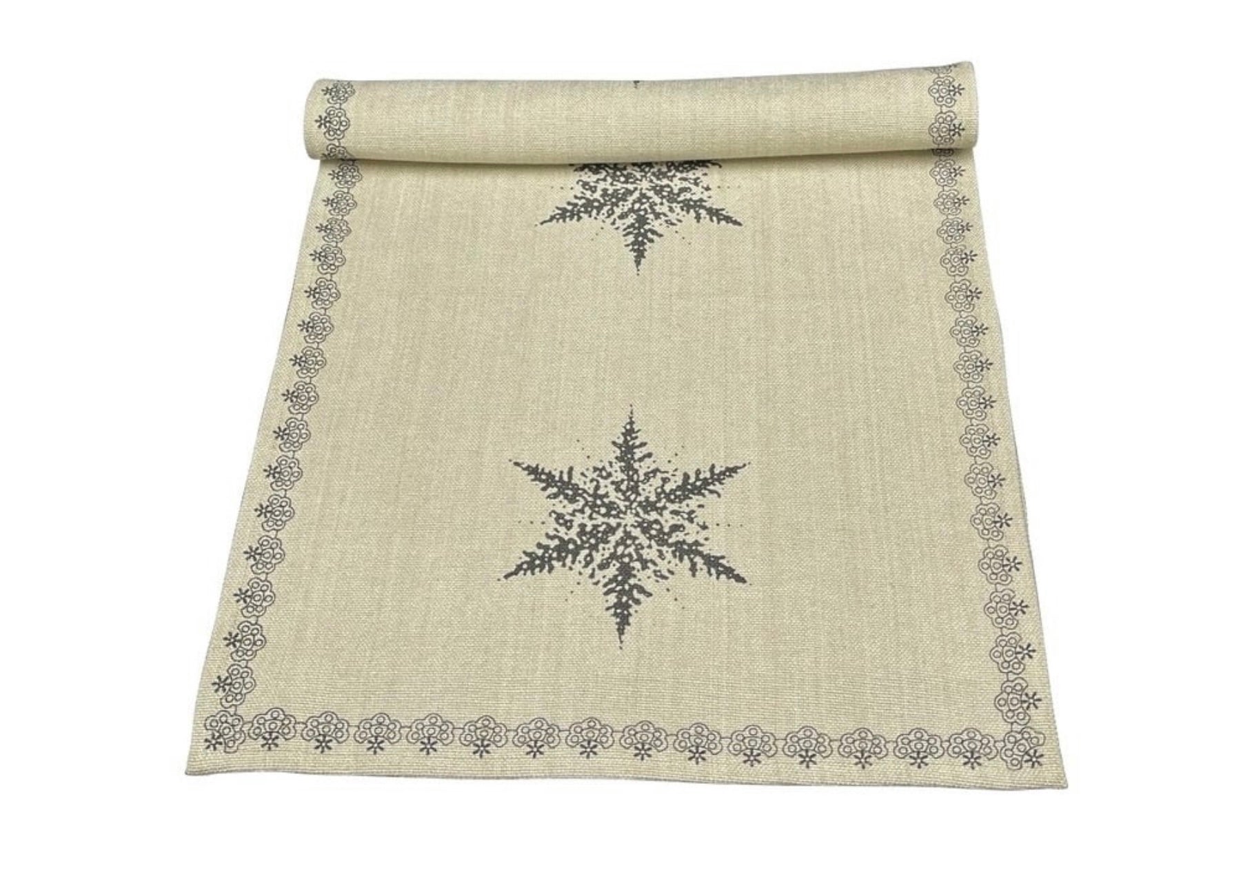 Danishville Tischläufer 45 x 140 cm Schneeflocke Weihnachten
