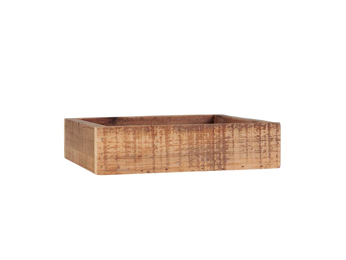 IB Laursen Kiste Tablett Holz Unikat Quadratisch 20 cm
