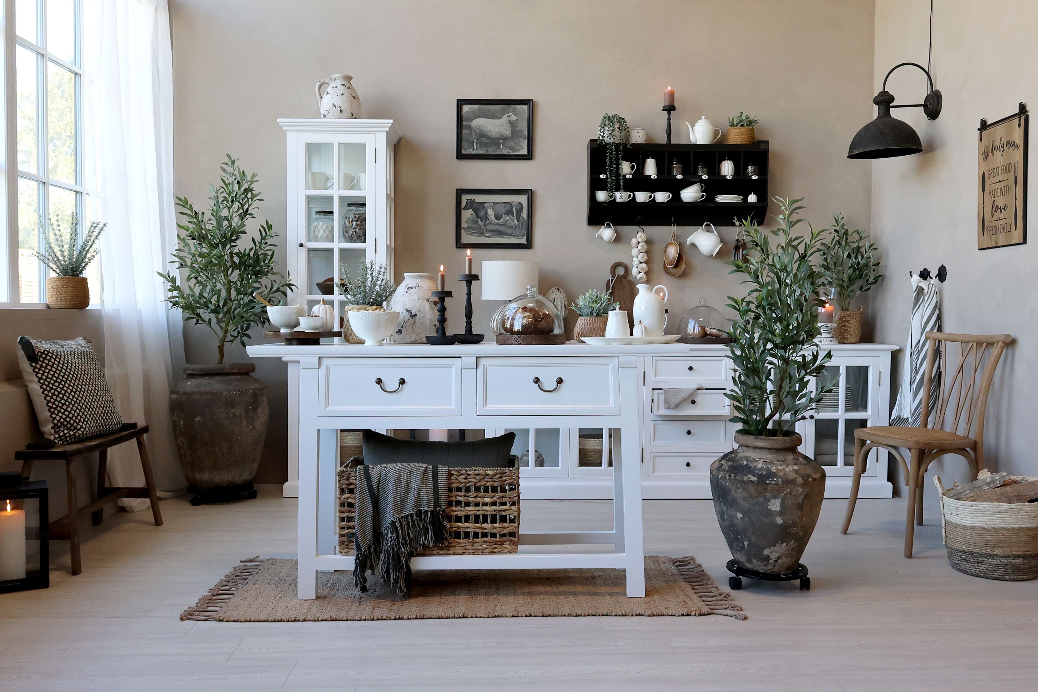 Chic Antique Olivenbaum 132 cm künstlich