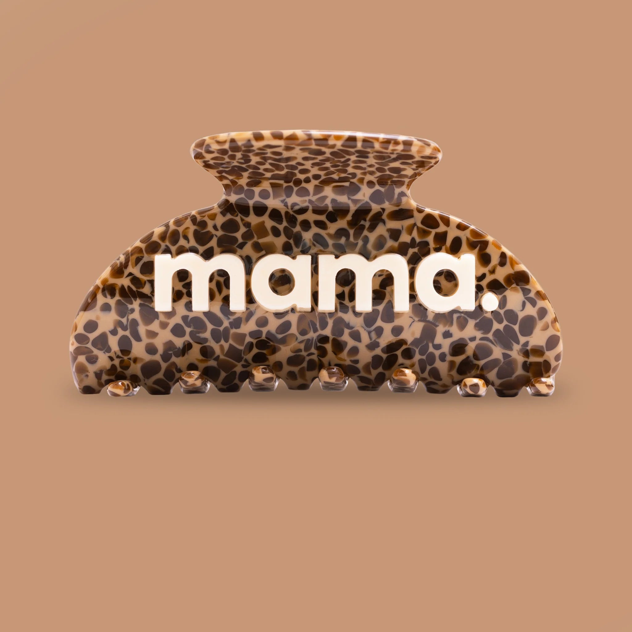 Sasstie Haarklammer Mama Leo Braun 8,5 cm