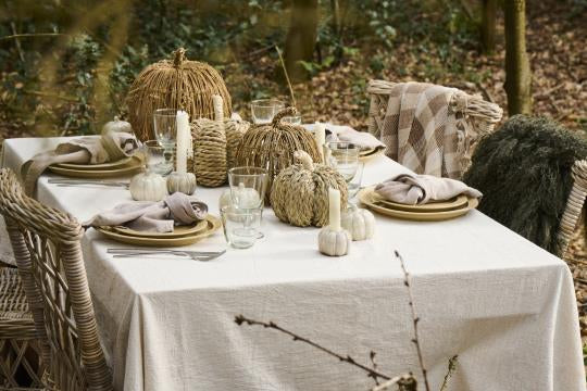 IB Laursen Tischdecke 160 x 160 cm Leinen Natur