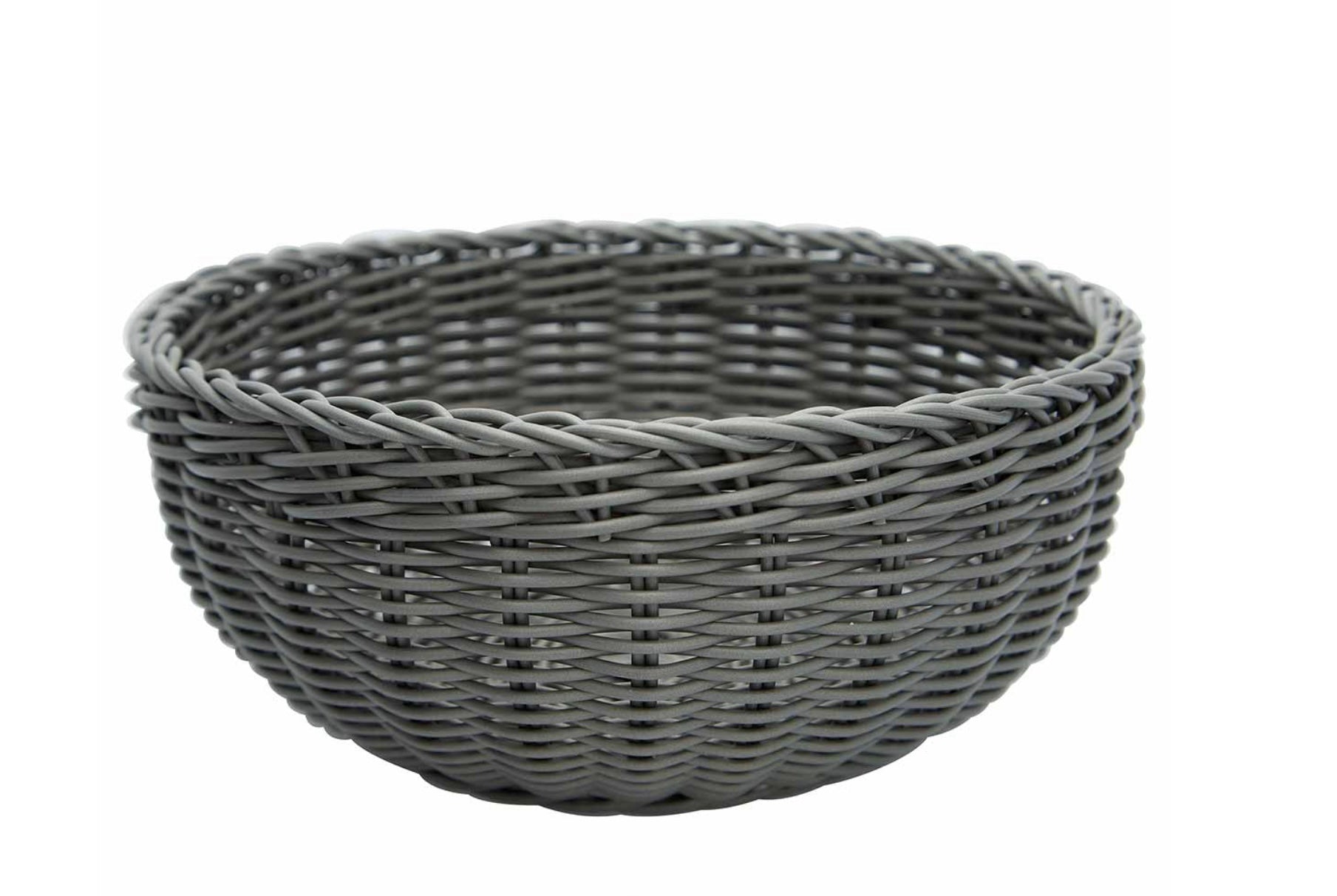 Greengate Brotkorb Korb 22 cm Grau Rund