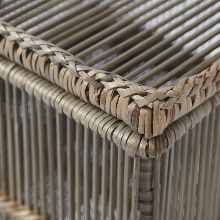 Lene Bjerre Norah Korbsatz 2 tlg. Rattan Natur Truhe Deckel