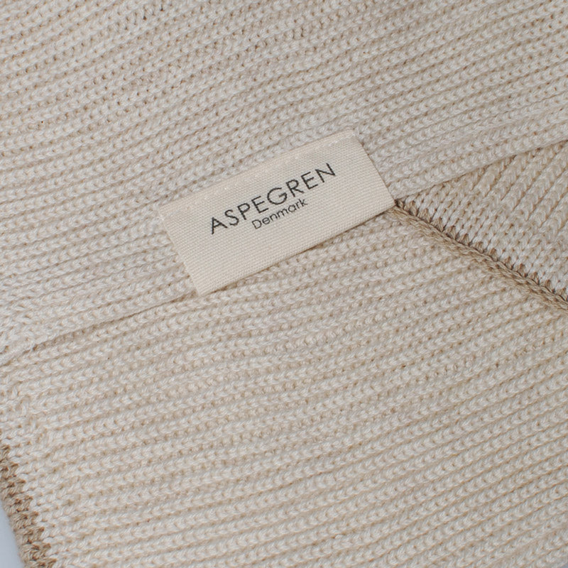 Aspegren Abwaschtuch Spültuch Ripple Strick Bio Birch Beige Creme