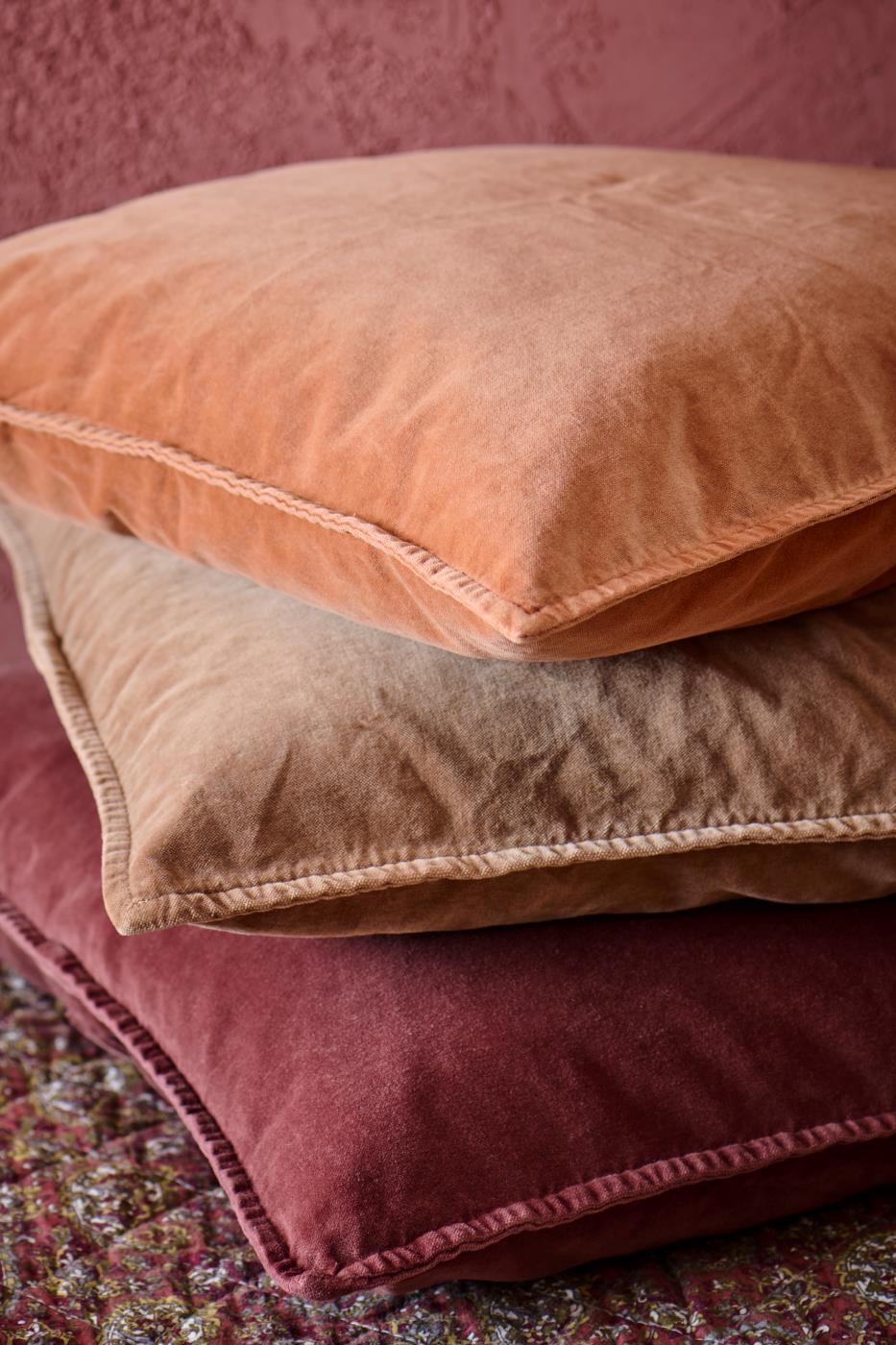 IB Laursen Kissen Velours 52 x 52 Dusty Plum