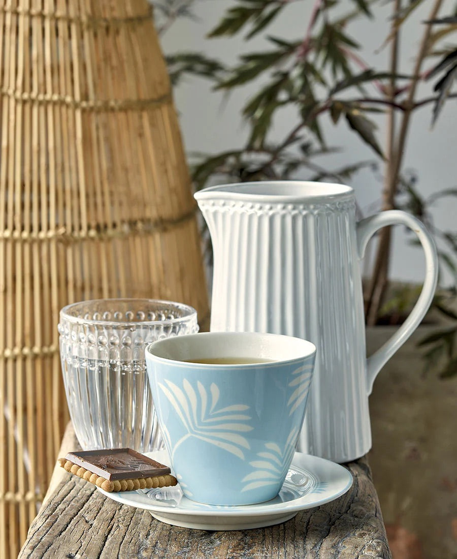 Greengate Alice Krug Kanne 1 Liter 17,6 cm Steingut Weiß