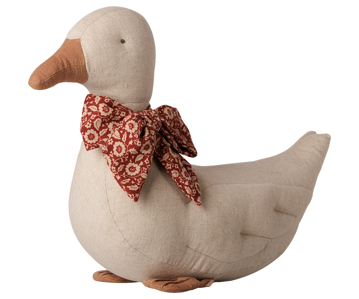 Maileg Ente Stoff Leinen Sand Natur 35 cm