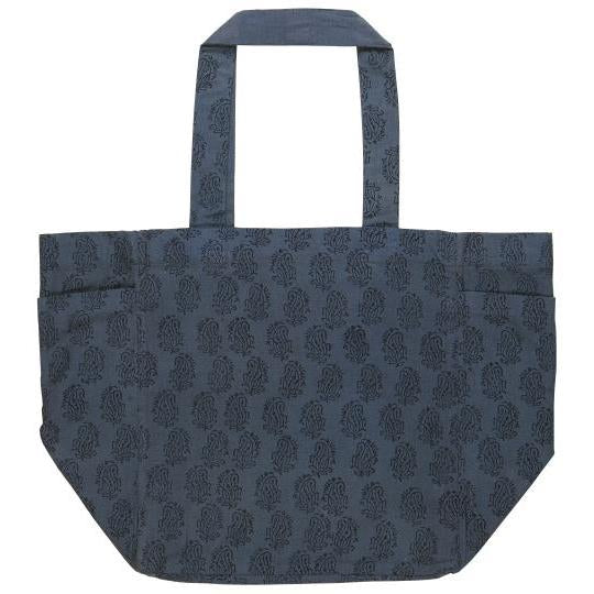 IB Laursen Tragetasche Tasche Blau Muster 40 cm Wendetasche