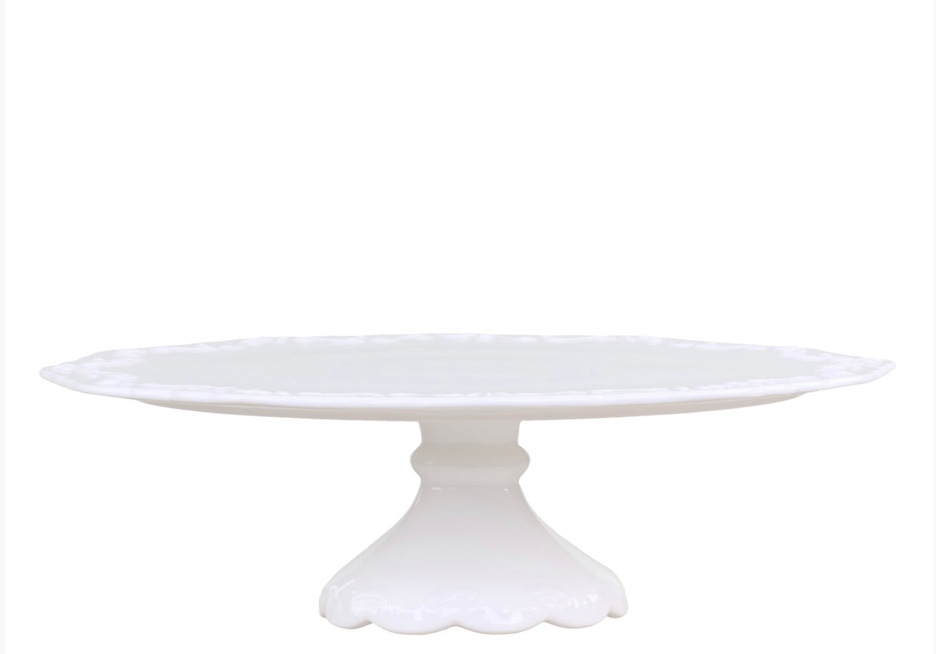 Chic Antique Provence Tortenplatte Kuchen offwhite weiß