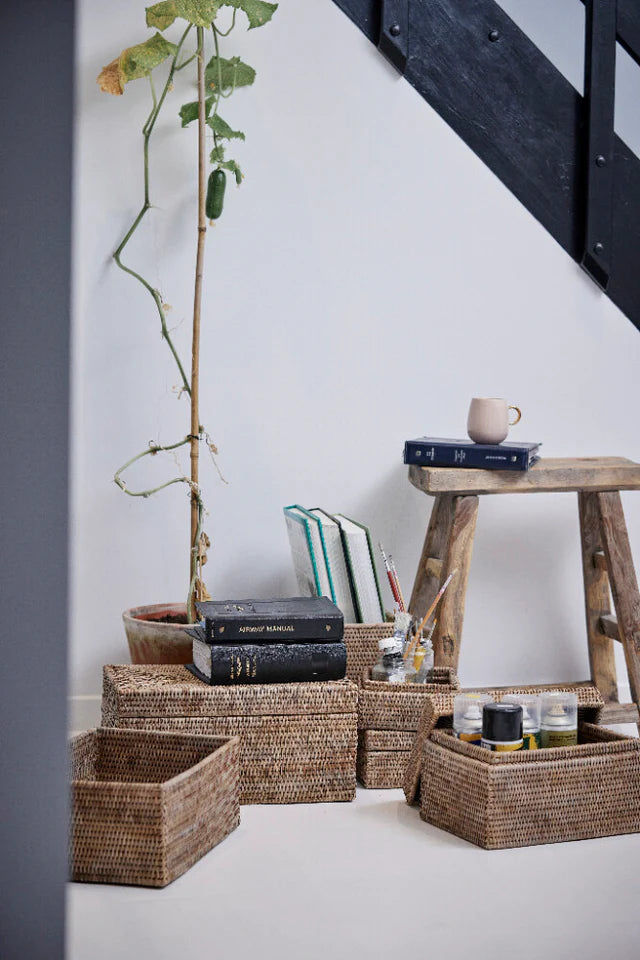 Lene Bjerre Norah Korb Weide Rattan 31 x 16 cm Natur