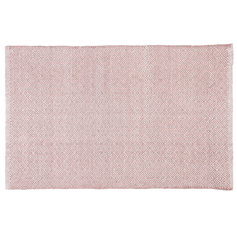 Liv Interior Teppich Fan 70 x 250 cm Mauve Rosa Natural Baumwolle