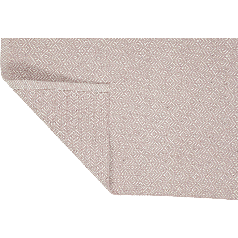 Liv Interior Teppich Fan 70 x 250 cm Mauve Rosa Natural Baumwolle