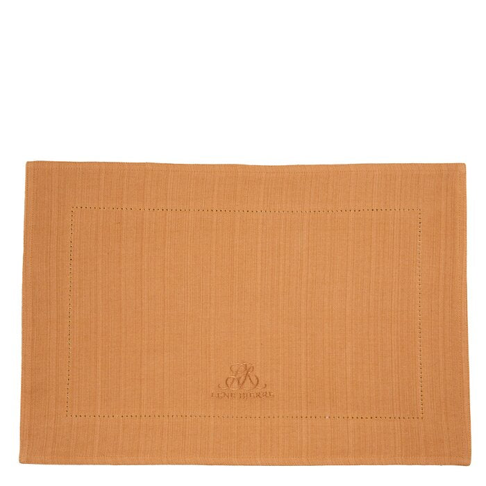 Lene Bjerre Mercy Tischset 48 x 34 cm gelborange Logo