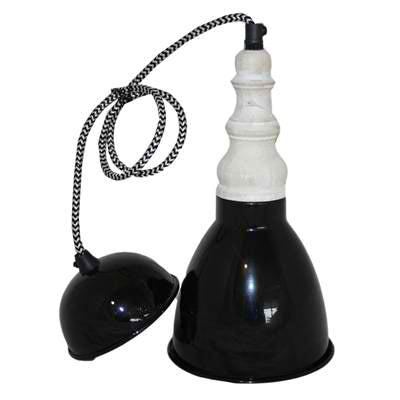 Hängelampe Küchenlampe Black Schwarz 13 cm – Skandinavisches Landhaus