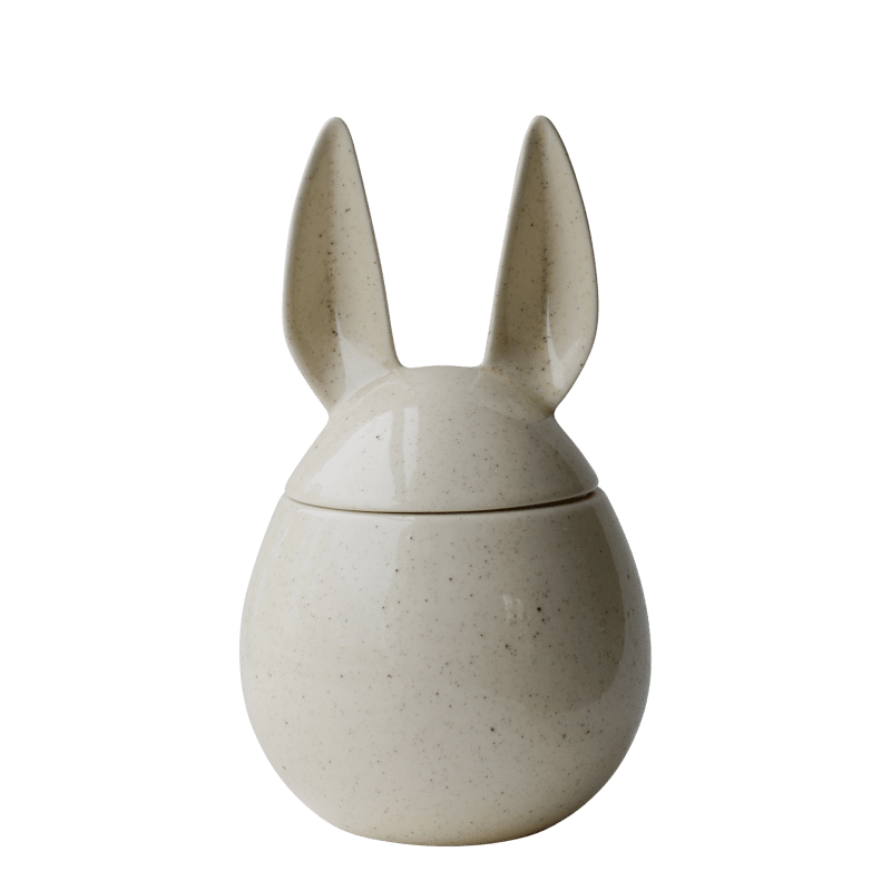 DBKD Osterdose beige 20 cm Groß Keramik