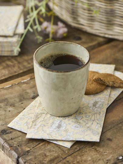 IB Laursen Servietten Blumen länglich Gelb