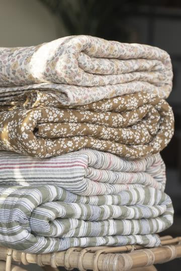 IB Laursen Quilt Plaid Tagesdecke 130 x 180 Streifen