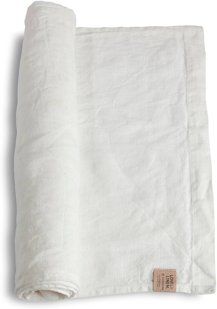 Lovely Linen Tischläufer 47x150 cm Off White Leinen Gewaschen