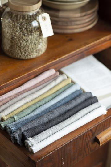 IB Laursen Stoffserviette doppelt gewebt 40 cm Ash Grey Grau