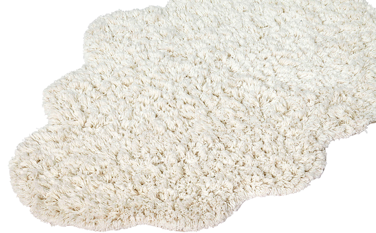 Liv Interior Teppich Cloud Offwhite Weich 200 x 140 Biobaumwolle
