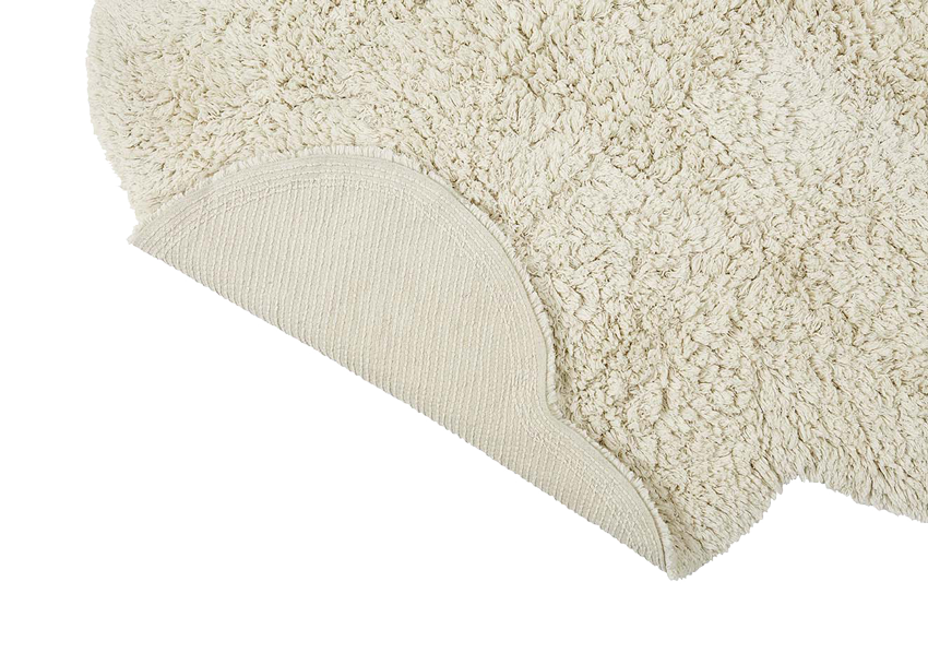Liv Interior Teppich Cloud Biobaumwolle 110 x 70 cm Offwhite Kinderzimmer