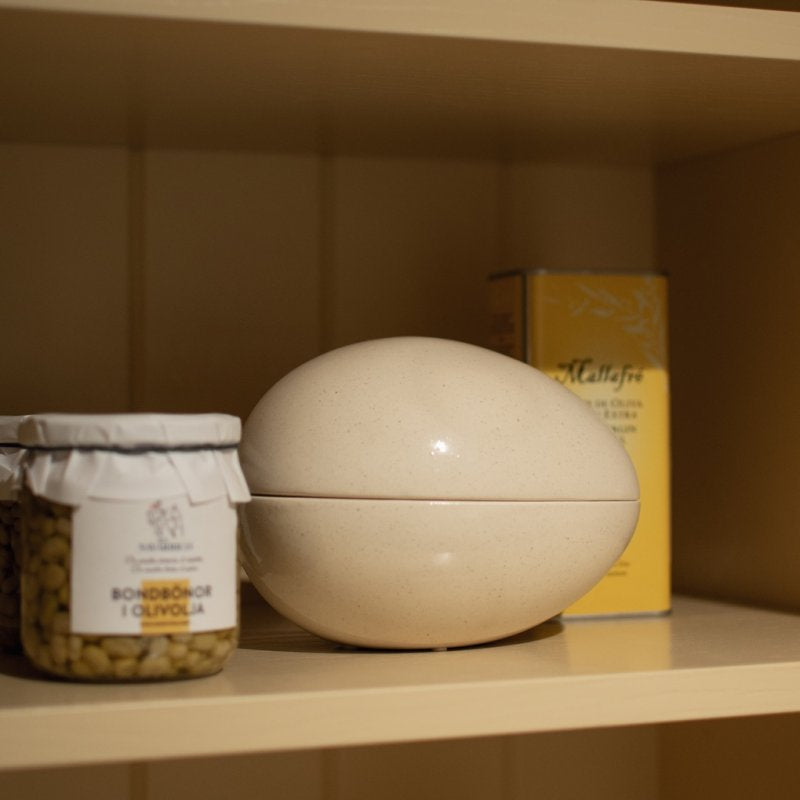 DBKD Nest Ei Ostern Keramik Creme 18 cm