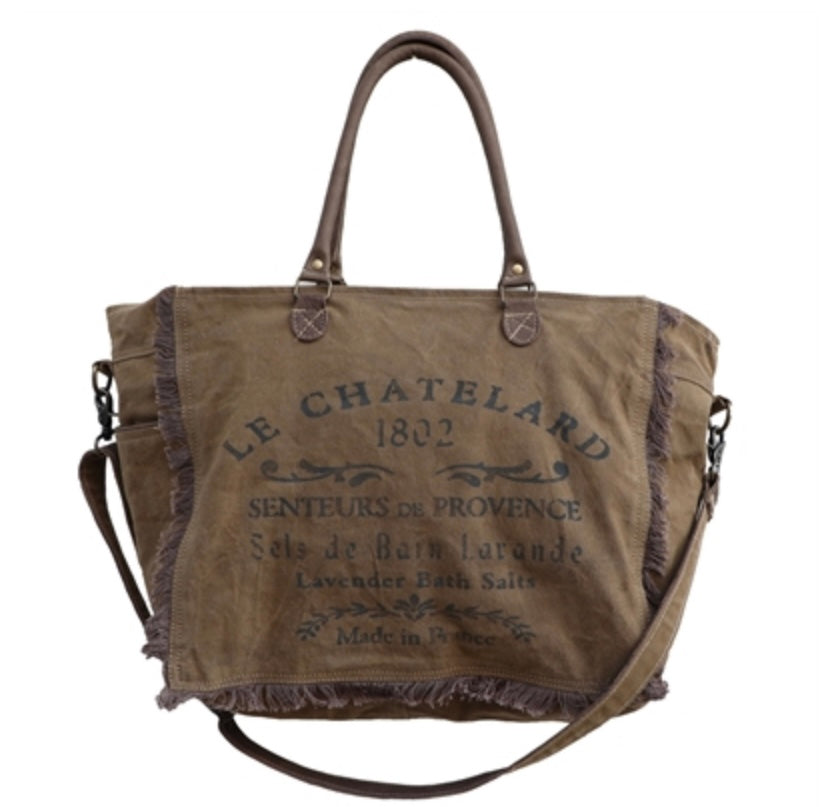 Van Deurs Shopper Weekender Tasche braun France Henkel und Schultergurt