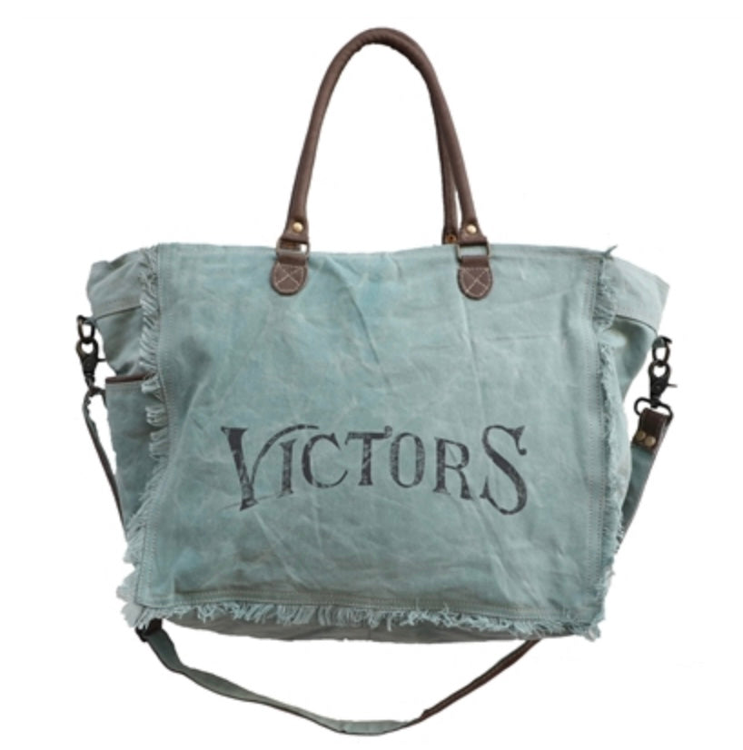 Van Deurs Shopper Weekender Grün Tasche Henkel und Schultergurt