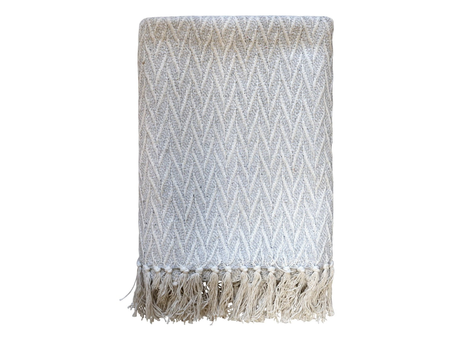 Chic Antique Decke Plaid Baumwolle 150 cm Grau