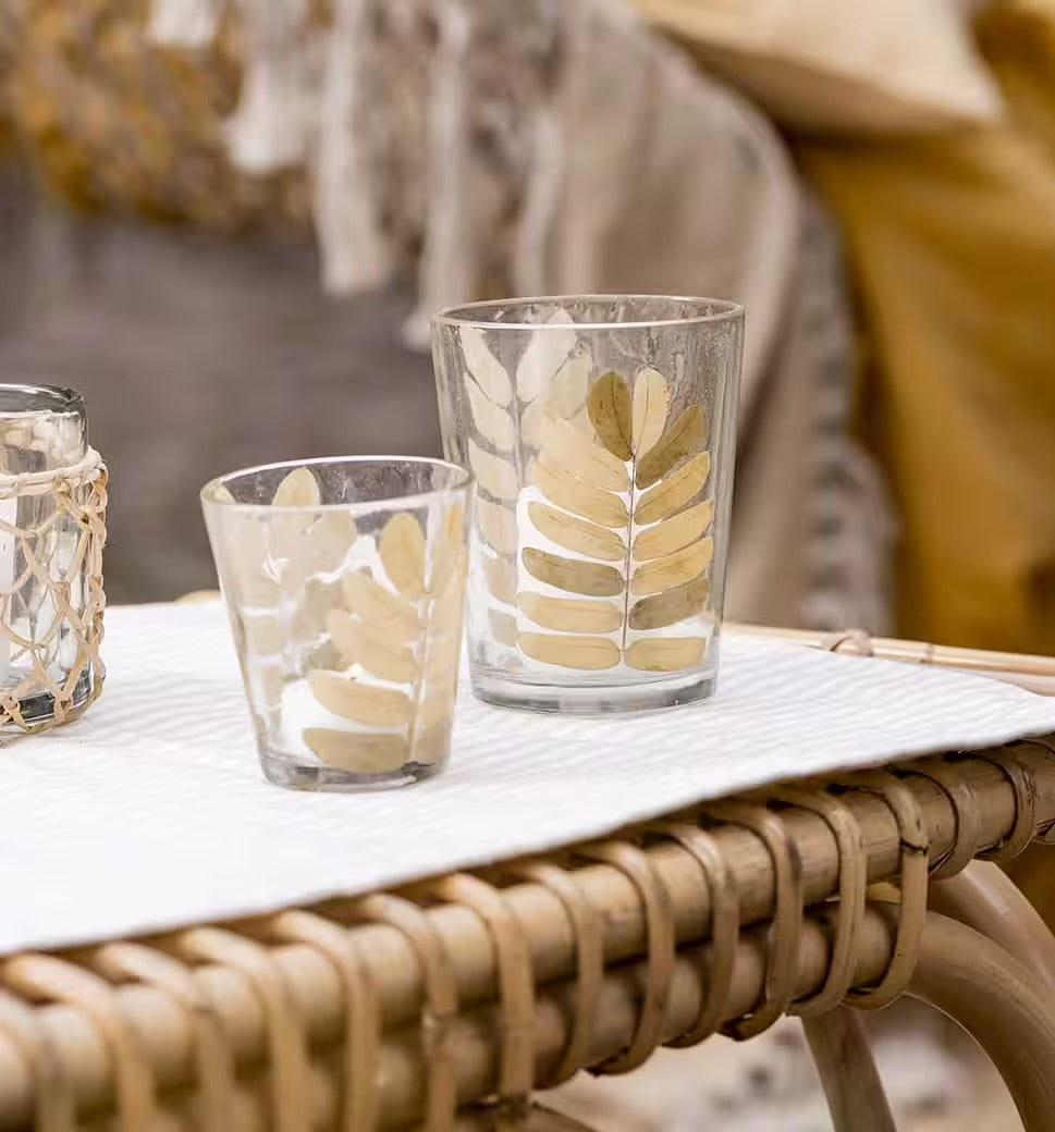 IB Laursen Tischset Platzgedeck Dusty Beige 45 x 35 cm Streifen