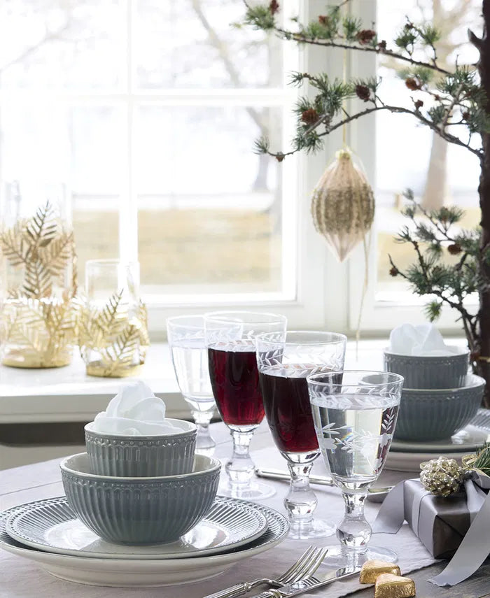 GreenGate Alice Becher Kaffeebecher Grau 10 cm