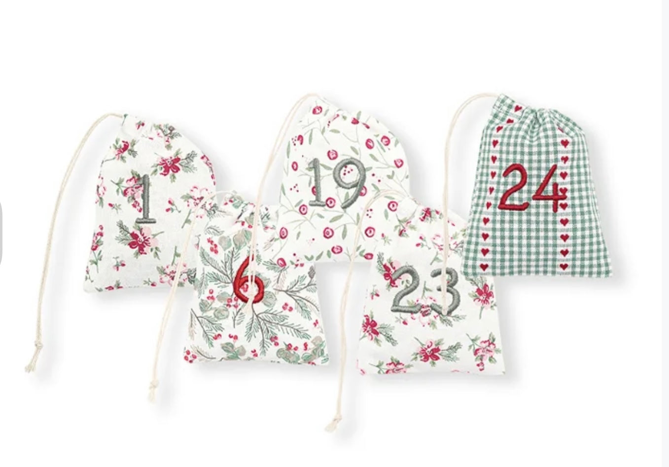 GreenGate Adventskalender Kalender 24 Tüten Weihnachten XMAS Charline